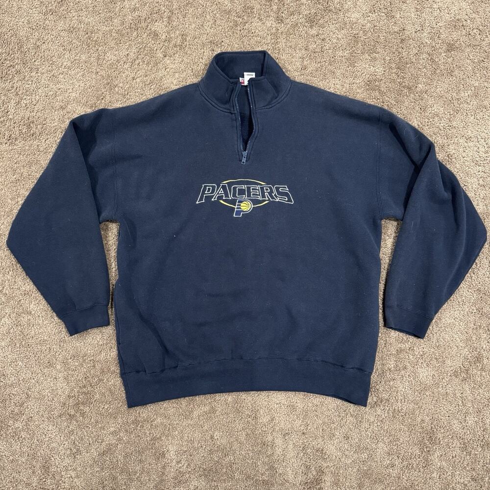 Indiana Pacers Brandon Sportswear Blue Quarter Zip Men’s XXL